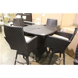 BAR HEIGHT PATIO DINING TABLE WITH 4