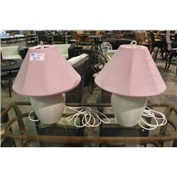 PAIR OF OUTDOOR TABLE LAMPS