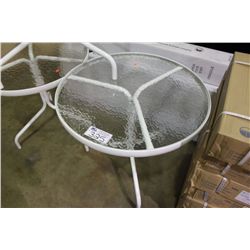 30" GLASS TOP PATIO TABLE