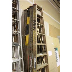 STACK OF 4 - 8FT TALL STEP LADDERS