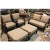 Image 1 : CALUCO 5 PIECE PATIO SET WITH LOVE SEAT, 2