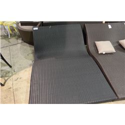 BLACK DOUBLE CHAISSE LOUNGE