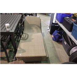 LIGHT BROWN SINGLE CHAISSE LOUNGE