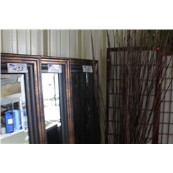 LARGE WOODEN FRAME SPA MIRROR