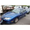 Image 1 : 2003 BLUE PONTIAC SUNFIRE 4DR SDN 103,858KM 2.2L
