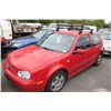 Image 1 : 2002 RED VOLKSWAGEN GOLF 2.0 2DR HB 128,337KM 2.0L