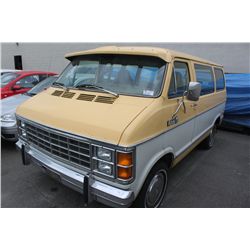 1981 YELLOW/WHITE DODGE RAM 150 ROYAL CARGO VAN