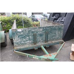 WOOD BOX TRAILER (NO REGI)