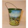 Image 1 : Tin bucket with scenes from the wild west wit