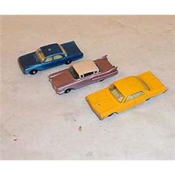 3 matchbox cars: cadillac Sixty Special, Chev