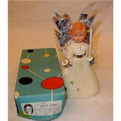 Doll, angel with candle lights. NOK 300,-