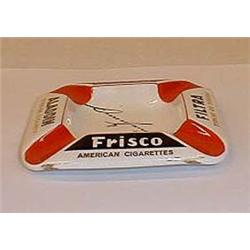 Ashtray with ad. for Frisco tobacco, norwegia