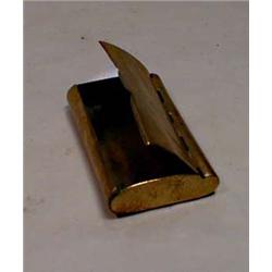 Snuff box of brass, 1800's, 8,5x6 cm. NOK 200