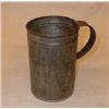 Image 1 : Mug of tin and mug with lid, white and blue e