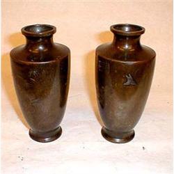 Pair of vases in jugendstil, art nuveau, made