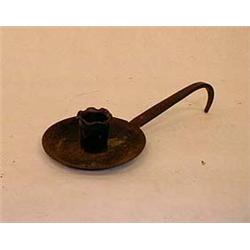 Bedromm candle stick of iron, 1800's. NOK 200