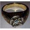 Image 1 : 14K MENS GOLD RING W/.40 CT VS DIAMOND, 12.4 GRAMS GOLD