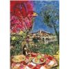 Image 1 : Marc Chagall Lithograph "Lovers Over The City" Ltd Edition. Plate signed and numbered, offset lithog