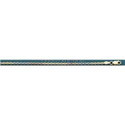 SOLID ROPE DC 3 COLOR 2.5mm 18in. 8.3 grs 14kt 3tone Go