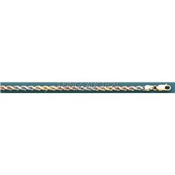 SOLID ROPE DC 3 COLOR 4.0mm 22in. 29.2 grs 14kt 3tone G