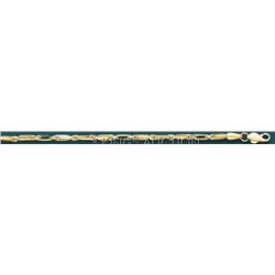 BAGUETTE LINK 60 3.0mm 18in. 12.4 grs 14kt Y Gold