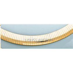 OMEGA NECKLACE 10mm 18in. 60.4 grs 14kt Y Gold