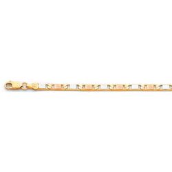 VALENTINO 3 COLOR 120 4.3mm 24in. 20.4 grs 14kt 3tone G