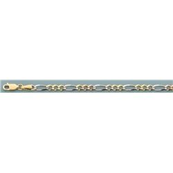 FIGARO 3+1 3COLOR 100 4.0mm 20in. 11.1 grs 14kt 3tone G