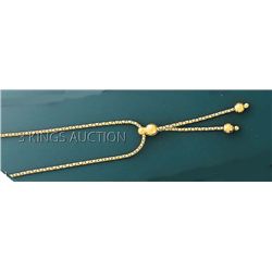 FANCY DESIGN Necklace 18in. 5.5 grs 14kt Y Gold
