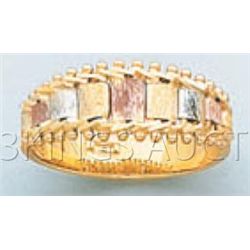 BOLA COLLECTION Ring 3.8 grs 14kt 3tone Gold