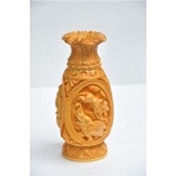 Haldu Wood Flower Vase size 8in.x4in.