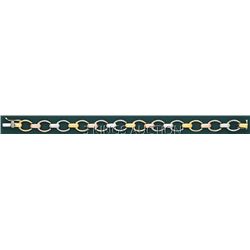 3 COLOR STAMPATO BRACELET 71/4in. 7.8 grs 14kt 3tone Go