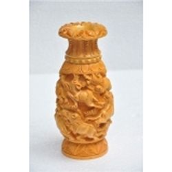 Haldu Wood Flower Vase size 8in.x4in.