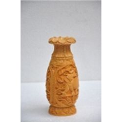 Haldu Wood Flower Vase size 10in.x4.5in.