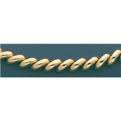 SAN MARCO & STAMPATO 17in. 39.9 grs 14kt Y Gold