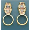 Image 1 : BOLA COLLECITION Earring 3.8 grs 14kt 3tone Gold