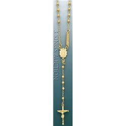 ROSARIO NECKLACES 17in. 7.9 grs 14kt Y Gold