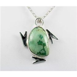 36.ctw Turrquoise Silver Pendant