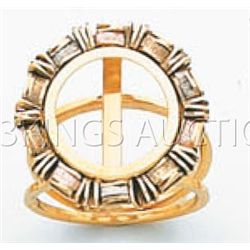 BOLA COLLECTION Ring 4.6 grs 14kt 3tone Gold