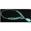 Image 2 : Natural 523.72ctw Turquoise Sterling Silver Necklace