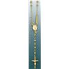 Image 1 : ROSARIO NECKLACES 17in. 8.2 grs 14kt Y Gold