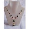 Image 1 : 160.0 ctw Emerald Ruby and Pearl Necklace .925 Sterling