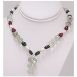 NATURAL 306.20 CTW PEARL  RUBY AND MIXED SEMI-PRECIOUS