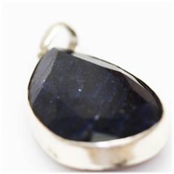 Natural 147.48 Ctw Sapphire Pendant .925 Sterling