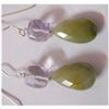 Image 1 : Natural 42.00ct Semi Precious Earring .925 Sterling