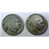 Image 1 : 2 pcs D mint Buffalo Nickels