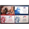 Image 1 : 2008 U.S. PRESIDENT, QUARTER, SILVER AND 18 PIECE CLAD PROOF SETS