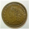 Image 1 : Scarce Hard Times Token 1837/57 overdate HT-46R Nice VF