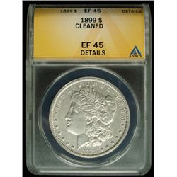 1899  Morgan $ ANACS45 cleaned