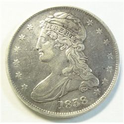 1838 Bust half $  borderline XF